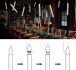 Levitující LED svíčky 6 ks