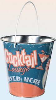 Stylový kovový kýbl - Cocktail Lounge