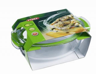 Zapékací pekáč Pyrex s víkem - kulatý 3,7l