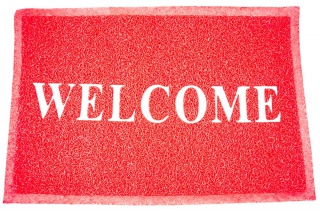 Rohožka Welcome - červená