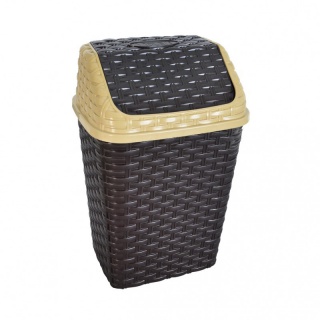 Odpadkový koš Ratan - 10l hnědý