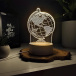 Dekorativní 3D lampa - glóbus