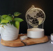 Dekorativní 3D lampa - glóbus