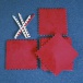 Puzzle kobereček - 6 ks - červený