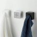 Samolepící držák ručníků - šedý