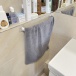 Nalepovací držák na ručníky - bílý